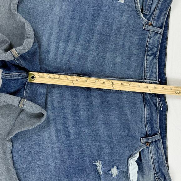 Old Navy Plus Women’s OG Straight High Rise Jean Denim Short 28 4X Blue - Picture 11 of 14